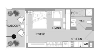 Apartment floor plan in VERDAN1A 4 No. 11007